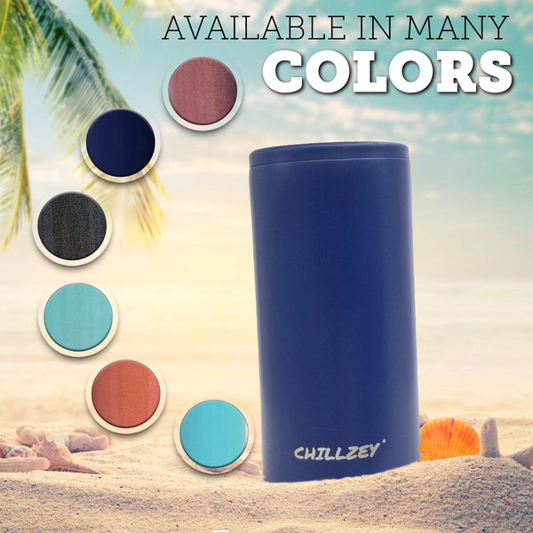 Stainless Steel Slim Can - Navy Chill