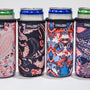 CHILLZEY - 12 ounce Slim Can Cooler Sewn Bottom Neoprene Sleeves 4 pak