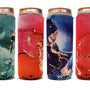 CHILLZEY - 12oz Slim Can Cooler Neoprene Sleeves 4 pak